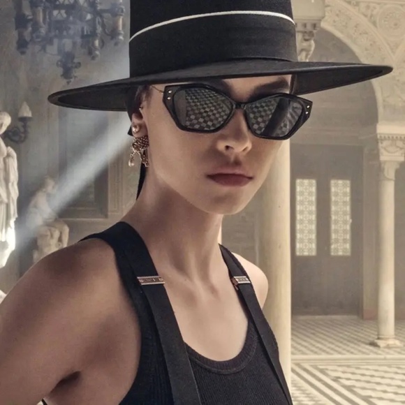 NWT Dior MissDior S1U Cat Eye Sunglasses in Black Silver Mirror - Picture 8 of 14